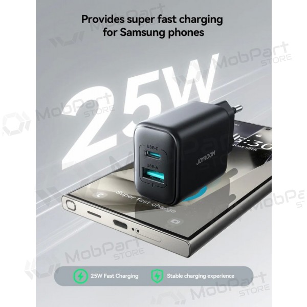 Nabíječka Joyroom JR-TCF13 USB-C/USB-A 25W černá