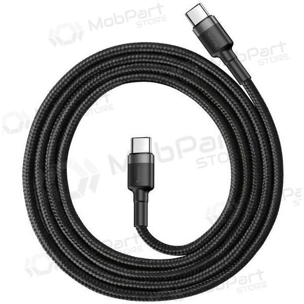 Kabel Baseus Cafule PD Type-C - Type-C 3.0A 60W (šedá-černá) 1.0m CATKLF-GG1