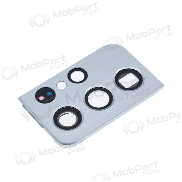 Samsung G998 Galaxy S21 Ultra 5G sklo kamery (stříbrný) (s rámem)