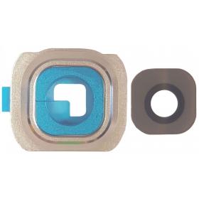 Samsung G920F Galaxy S6 sklo kamery (zlatý)