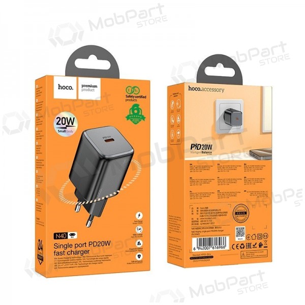 Nabíječka Hoco N40 USB-C PD20W černá