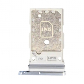 Samsung Galaxy S22 Ultra Dual SIM držák karty (Phantom White) (service pack) (originál)