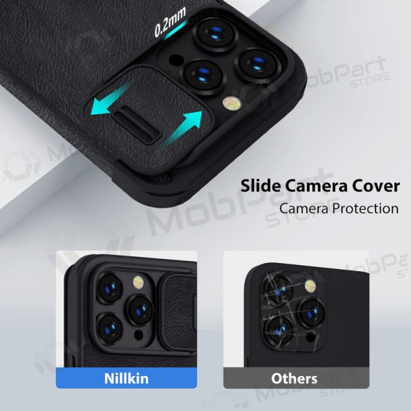 Apple iPhone 14 Pro Max pouzdro „Nillkin Leather“ (modrý)