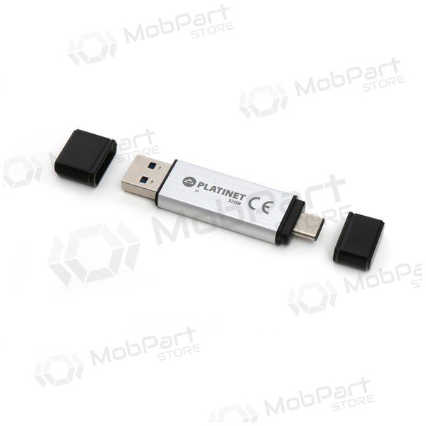 Stick Platinet 32GB OTG USB 3.0 + Type-C (stříbrný)