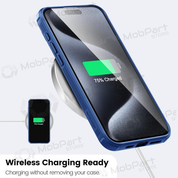 Apple iPhone 14 pouzdro „Nillkin CamShield Pro“ (modrý)