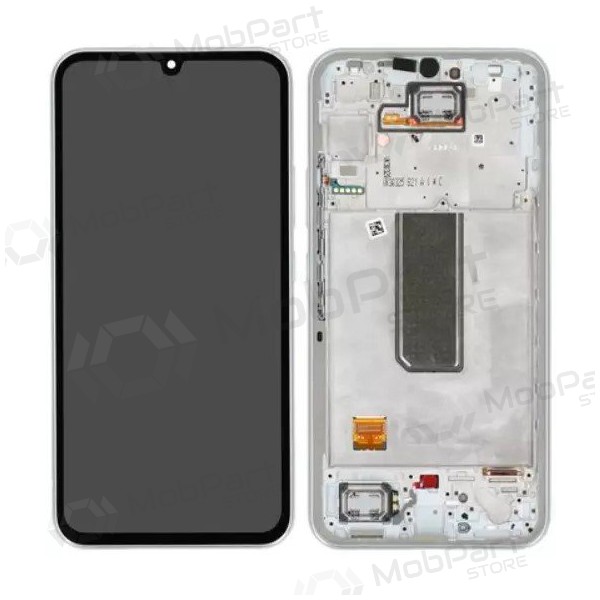 Samsung Galaxy A34 5G displej (stříbrný) (s rámem) (originál)