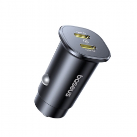 Nabíječka do auta Baseus GoTrip 2xUSB-C 30W černá C00072300123-01