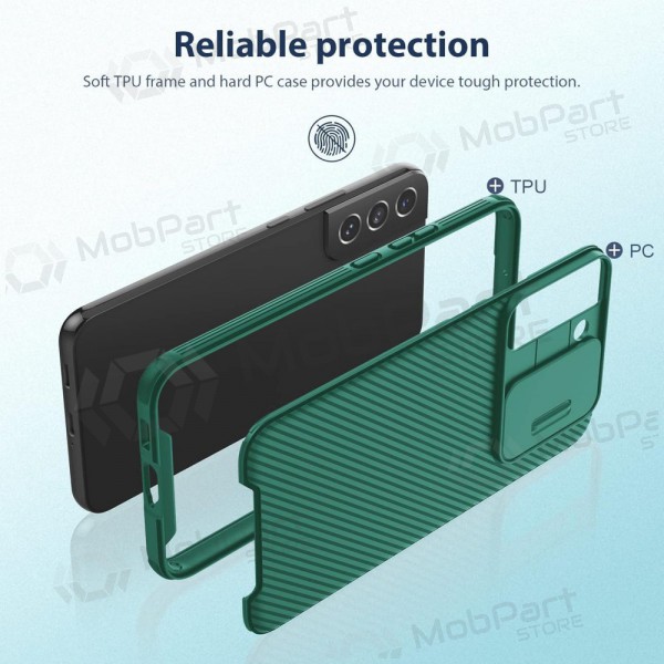 Samsung Galaxy S23 FE pouzdro „Nillkin CamShield Pro“ (zelená)