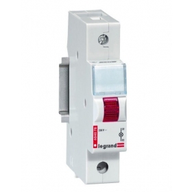 LED indikatorius ant DIN Legrand 604077 (červené, 230V, TX3 1 mod.)