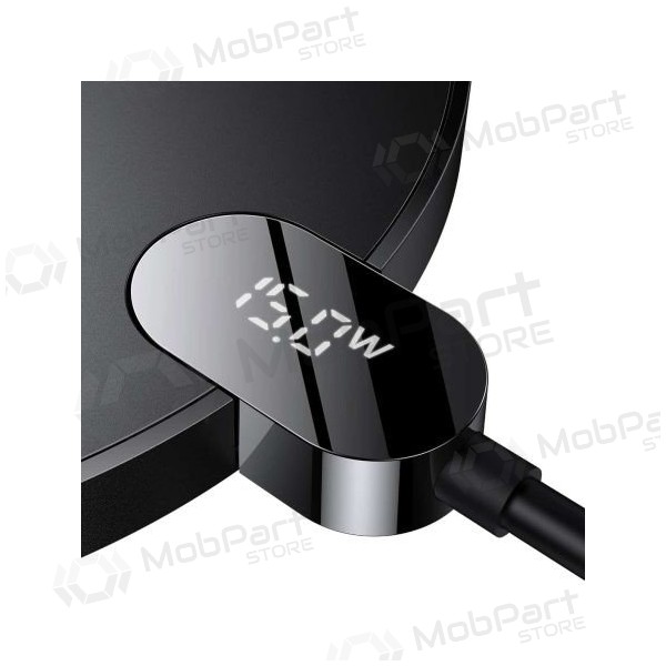 Nabíječka bezdrátový Baseus Digital LED Display Gen2 15W CCED000001 (černá)