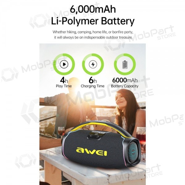 Bluetooth přenosný reproduktor Awei KA16 60W černá