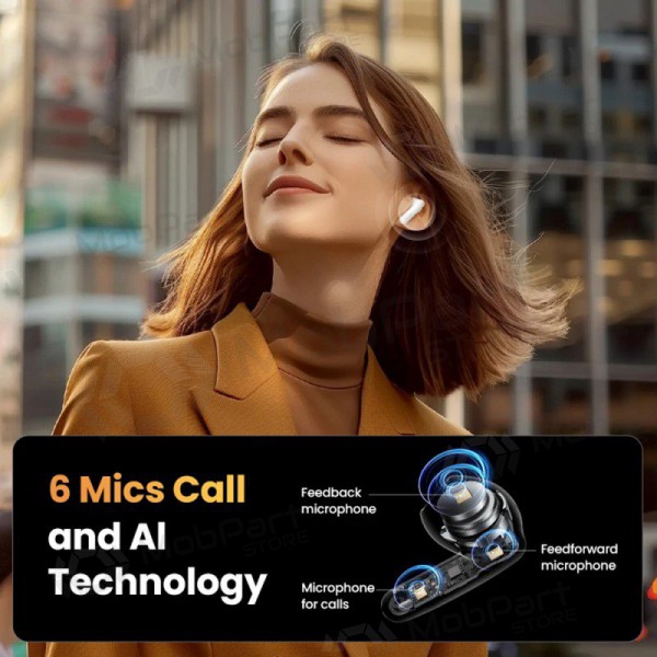 Bezdrátovýs ausinės Ugreen HiTune H6 Pro Active Noise-Cancelling Earbuds (35873)