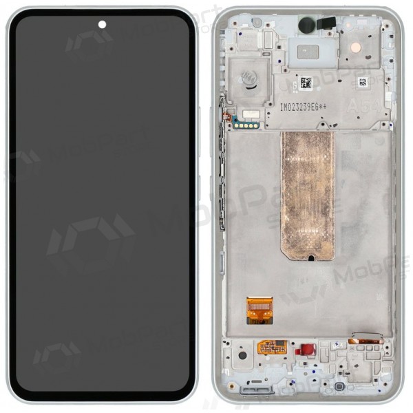 Samsung Galaxy A54 5G displej (bílý) (s rámem) (originál)