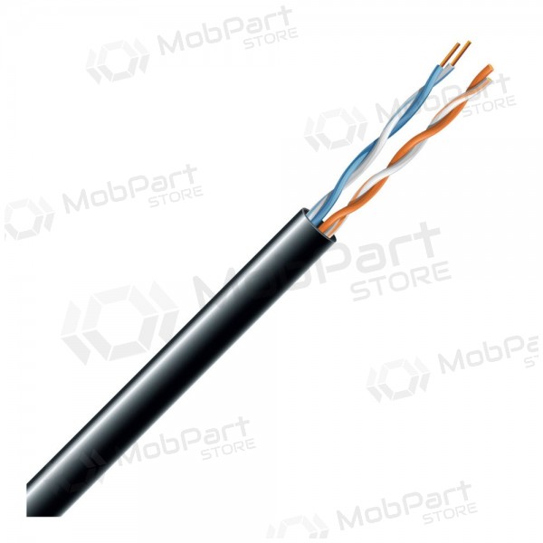Lan síťový kabel ECG UTP 5e (venkovní, PE, Fca, 305m, 24 AWG/0.51mm).