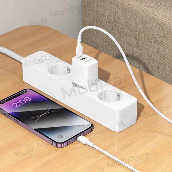 Nabíječka Borofone BN27 20W USB-C/USB-A bílý