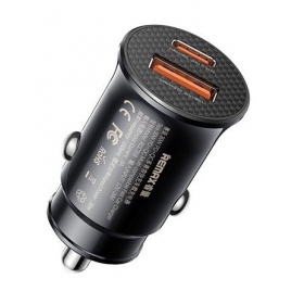 Nabíječka do auta Remax RCC358 30W USB-C/USB-A černá