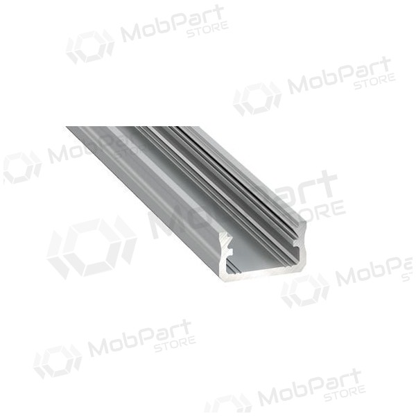 Aliuminis anoduotas profilis Lumines LED juostoms A (šedá, anoduotas, 2m)