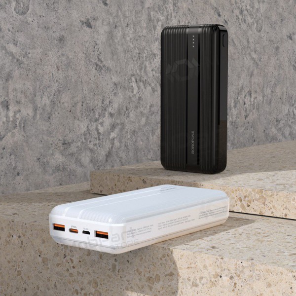 Externí baterie Power Bank Borofone BJ9A Type-C PD+Quick Charge 3.0 (3A) 20000mAh bílý