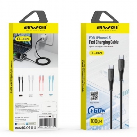 USB kabel Awei CL-182i USB-C to Lightning 1.0m bílý