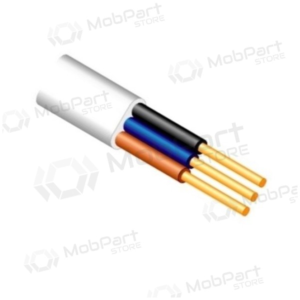 Silový kabel Lietkabelis YDYp 3x1.0 mm² měděný PVC 100 m role