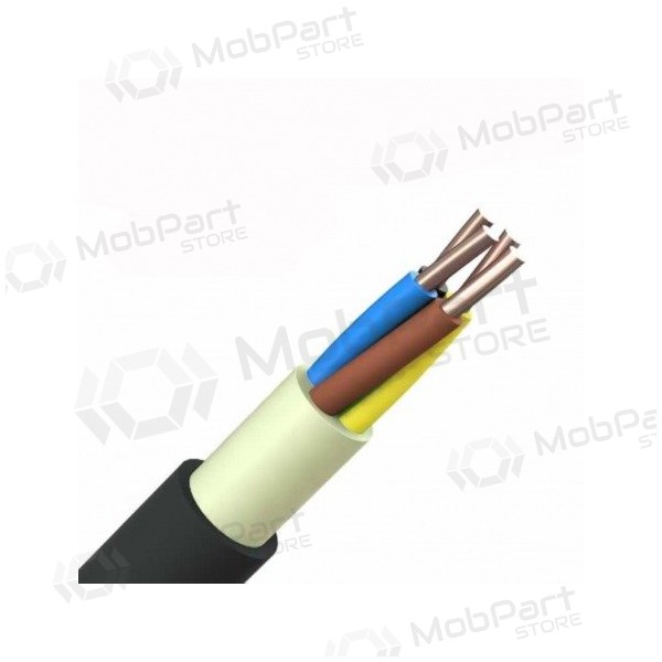 Silový kabel Elpar N2XH-J 5x6 mm² měděný XLPE LSZH CPR B2ca 0.6/1 kV monolitický.