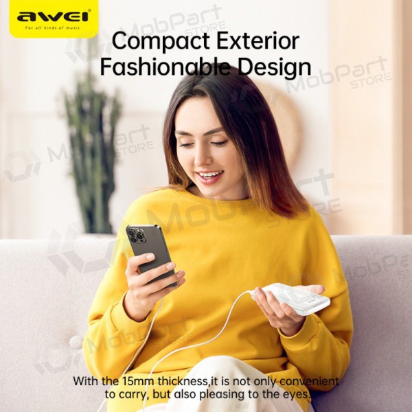 Externí baterie Power Bank Awei P20K 5V/2.4A 10000mAh černá