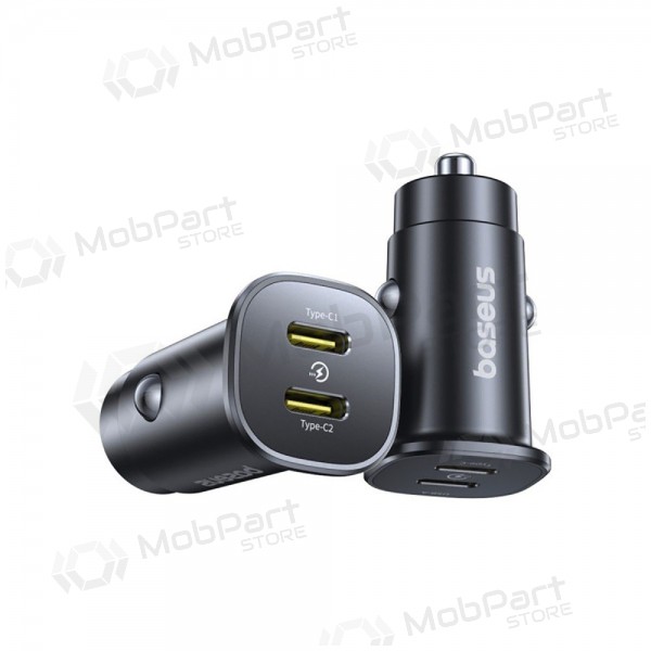 Nabíječka do auta Baseus GoTrip 2xUSB-C 30W černá C00072300123-01