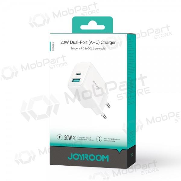 Nabíječka Joyroom JR-TCF21 USB-C/USB-A PD20W bílý