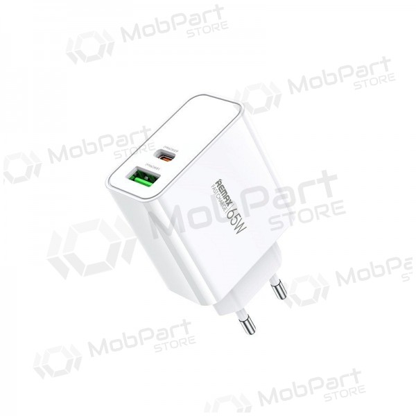 Nabíječka Remax RP-U125 65W GaN USB-C/USB-A bílý