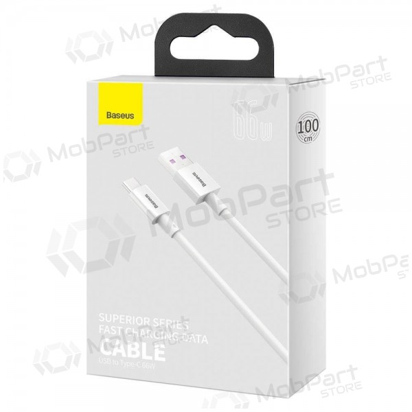 USB kabel Baseus Superior Type-C 66W 1.0m (bílý) CATYS-02