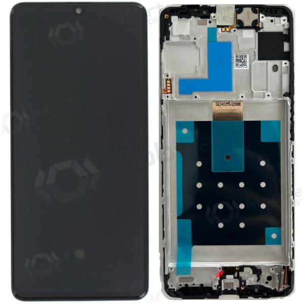 Samsung Galaxy M55 displej (černá) (s rámem) (originál)