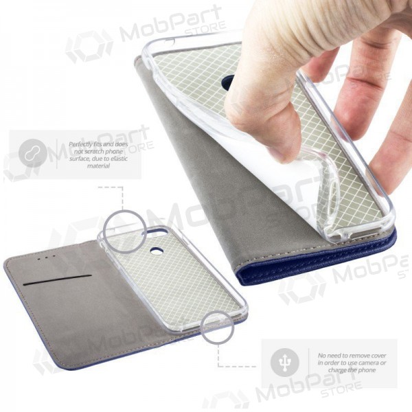 Samsung Galaxy A57 obal - Smart Magnet (tmavě modrý)