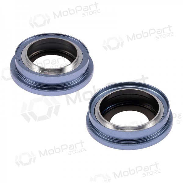 iPhone 14 / 14 Plus sklo kamery (2ks) (modrý) (s rámem)