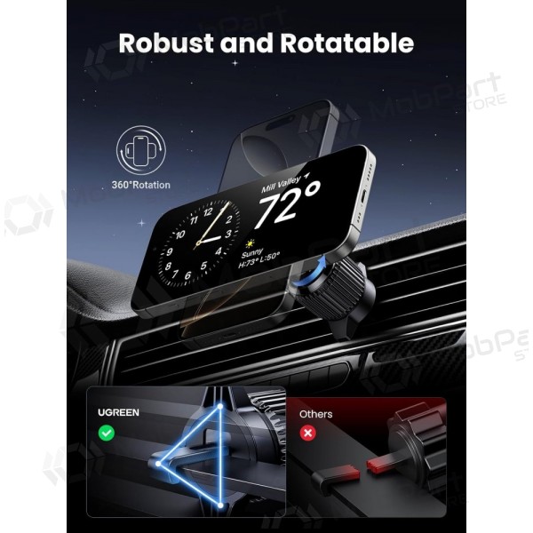 Automobilinis laikiklis-nabíječka Ugreen W708 MagSafe 15W (35970) černá