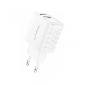 Nabíječka telefonu Foneng EU53 12 W USB-A bílá.