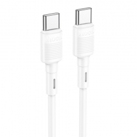 USB kabel Hoco X83 60W Type-C to Type-C 1.0m bílý