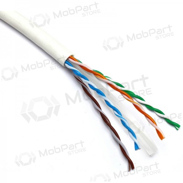 Datový kabel Excel 190-074 Cat6 U/UTP (LZSH, B2CA, bílý, cívka 305m.)