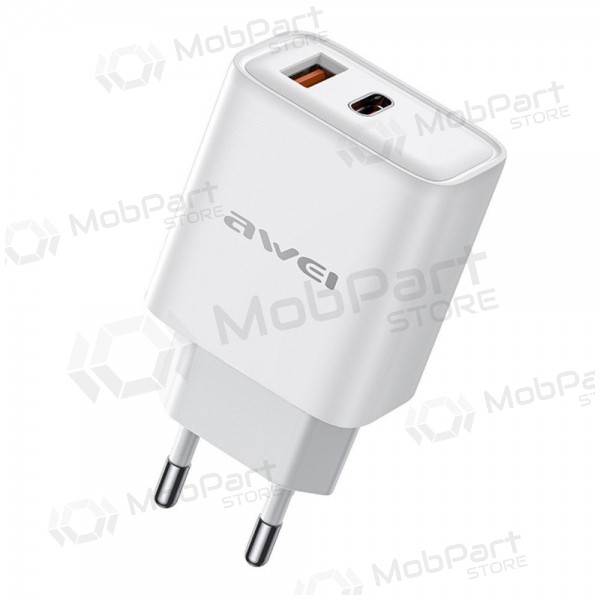 Nabíječka Awei PD81-EU USB-A/USB-C bílý
