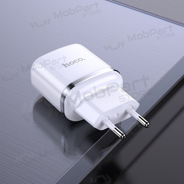 Nabíječka Hoco N4 se 2x USB 2.4A, bílá
