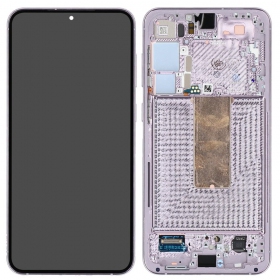 Samsung Galaxy S23+ displej (levandų) (s rámem) (originál)