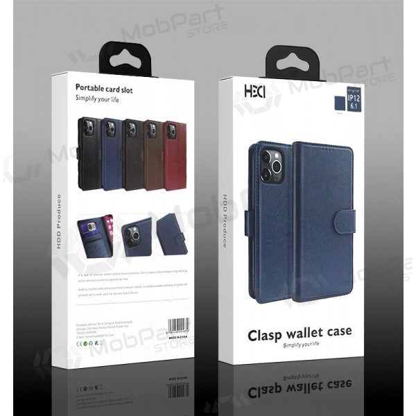 Pouzdro / kryt HDD Clasp Wallet Case Samsung A566 A56 5G modrý