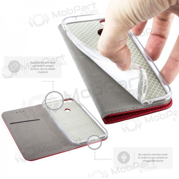 Samsung Galaxy A57 obal - Smart Magnet (červený)