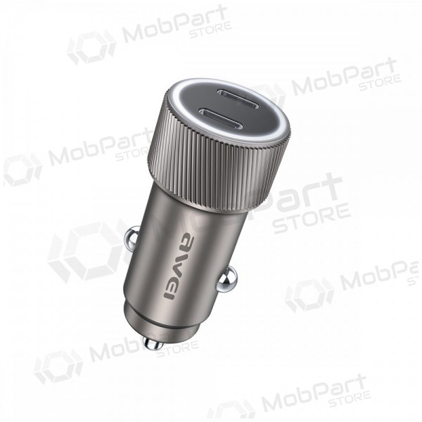 Nabíječka do auta Awei C-858 33W 2xUSB-C černá