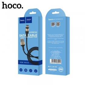 USB kabel Hoco X26 Type-C 1.0m (černá / zlatý)