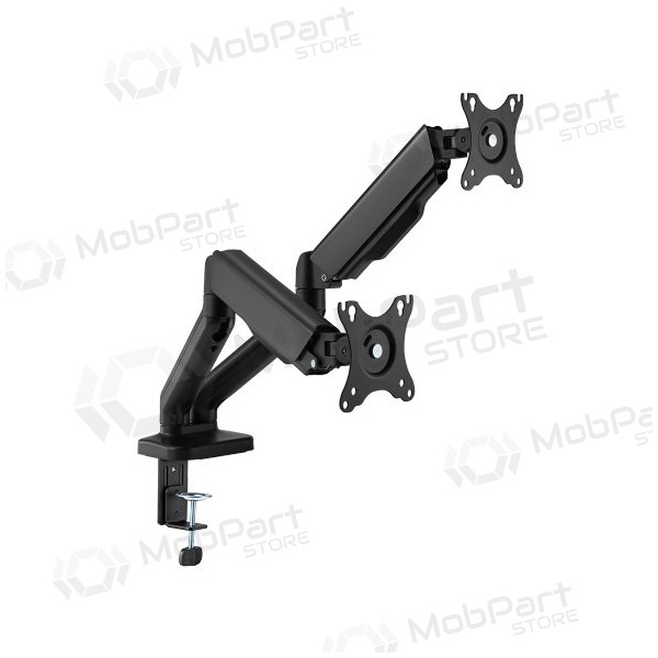 Dviejų 17”-32” monitorių spyruoklinis laikiklis, černá