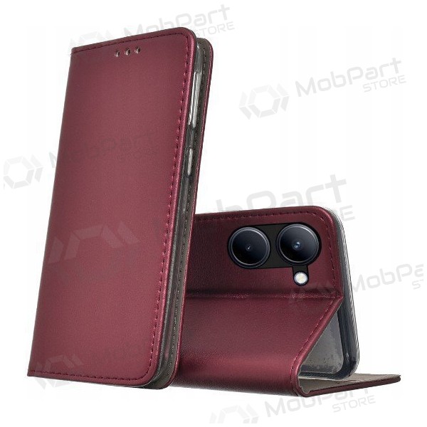 Xiaomi Redmi A5, Poco C71 (173,45x79,35x8,45) obal - Smart Magnetic (bordo)