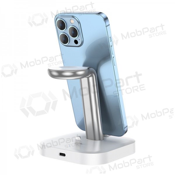 Nabíječka bezdrátový Hoco CW43 Graceful 3-in-1 bílý