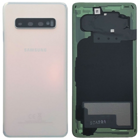 Samsung G973 Galaxy S10 zadní kryt baterie bílý (Prism White) (použitý grade A, originál)
