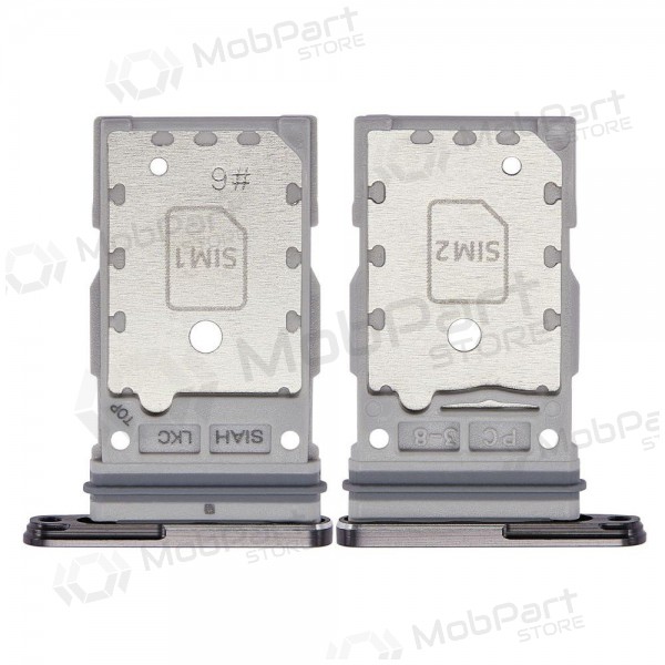 Samsung S918 Galaxy S23 Ultra Dual SIM držák karty (černá) (service pack) (originál)