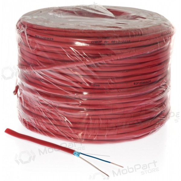 Stíněný požární kabel Bitner YnTKSYekw 2x0.8mm (100m, Eca, monolitický)